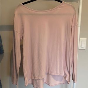 long sleeve lululemon top with cross back